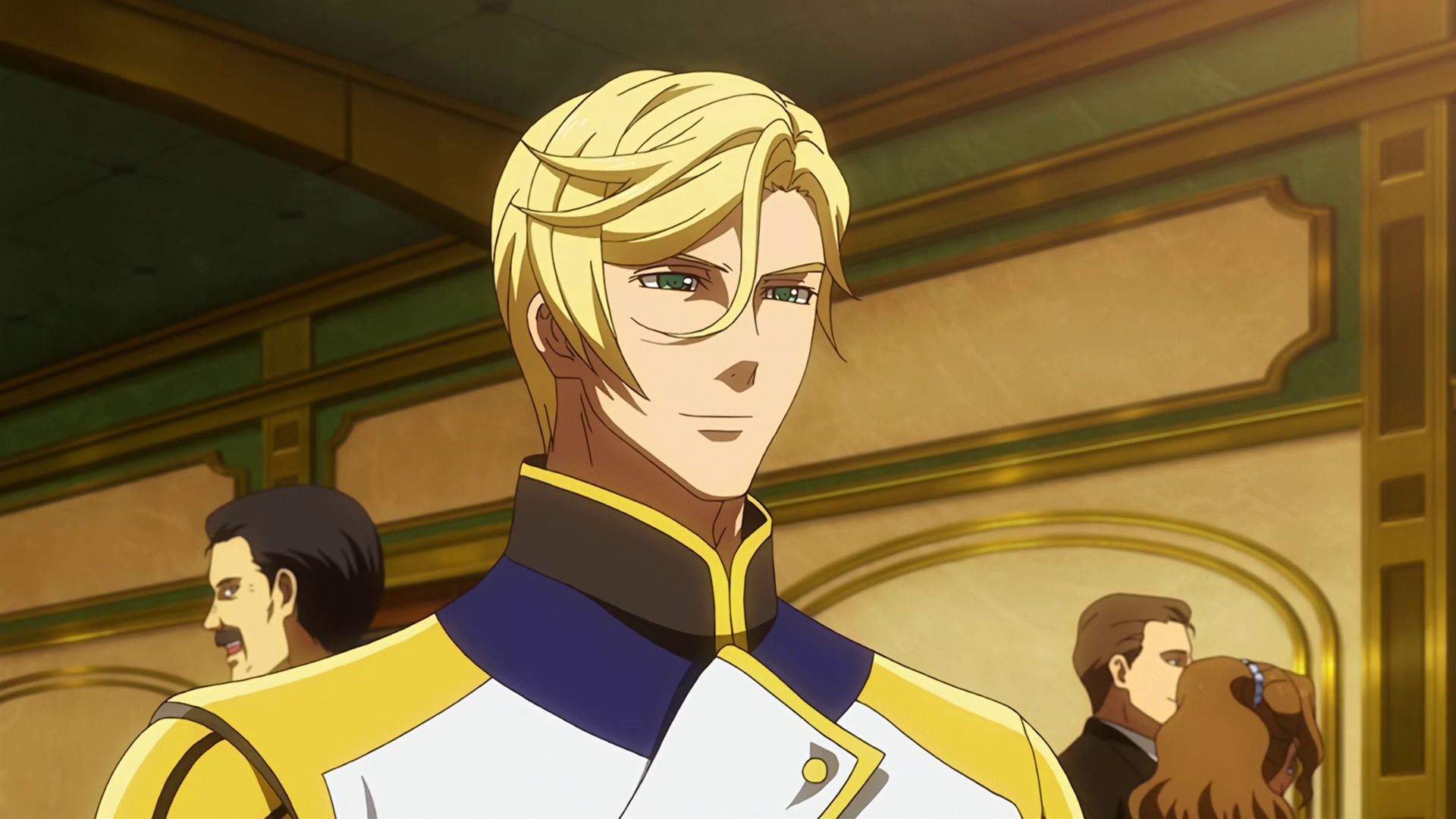 McGillis at a fancy party, he is smilling