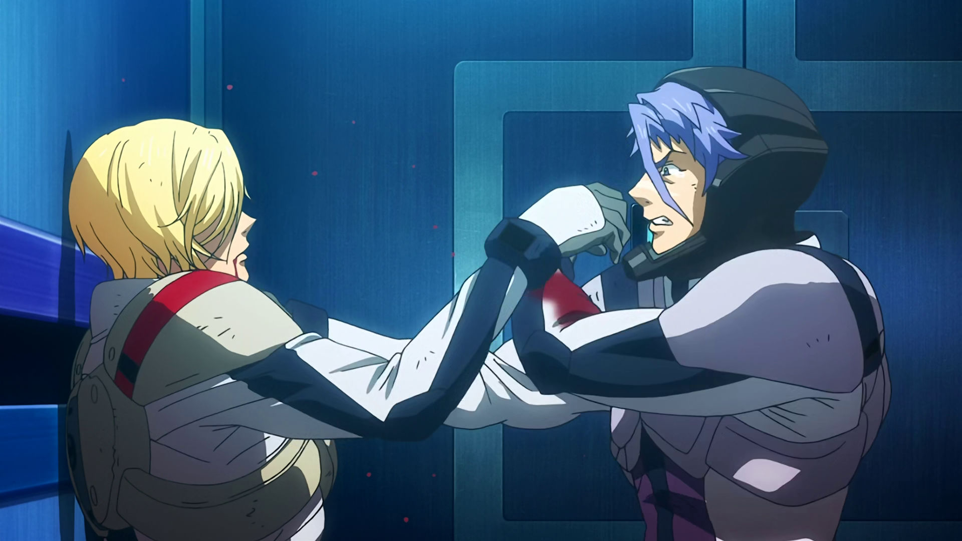 A dying McGillis trying to touch Gaelio's face