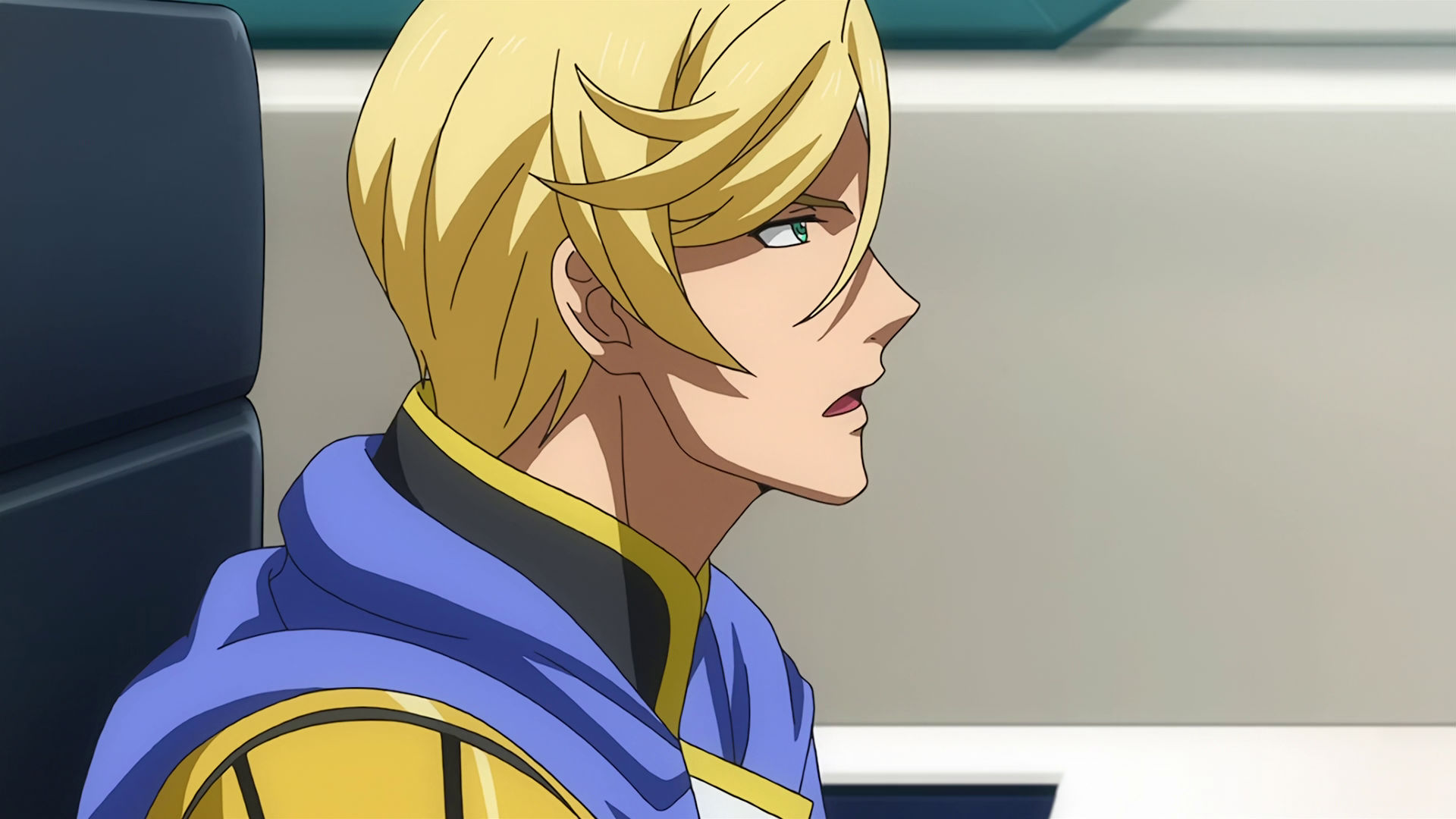 McGillis sitting on a chair