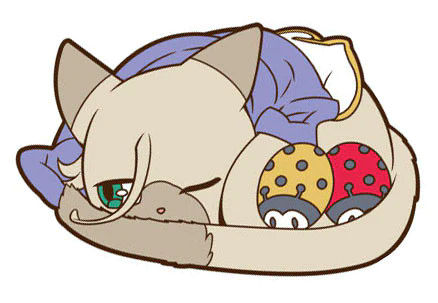 Cat McGillis sleeping.