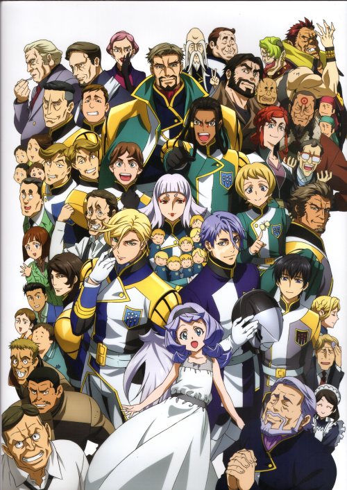 Image showing all the adults from Iron Blooded Orphans and Almiria
