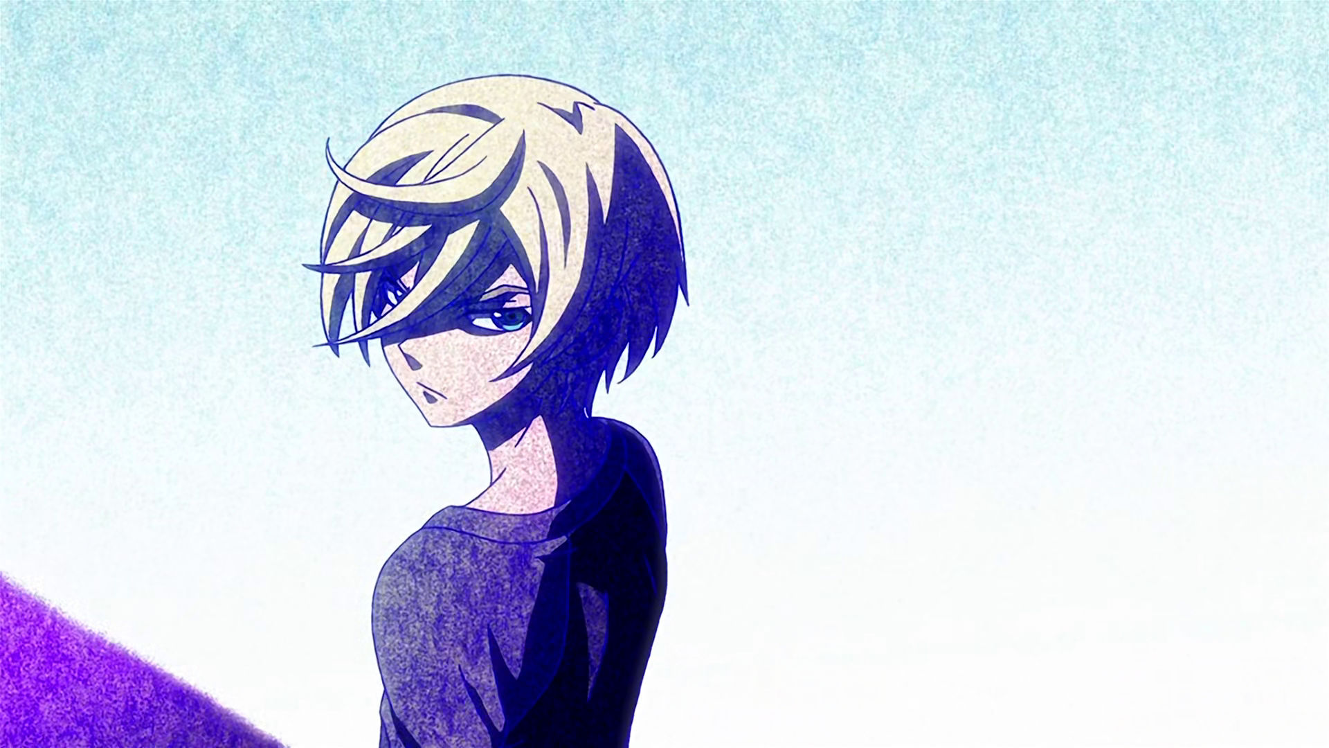 Young McGillis looking behind him.