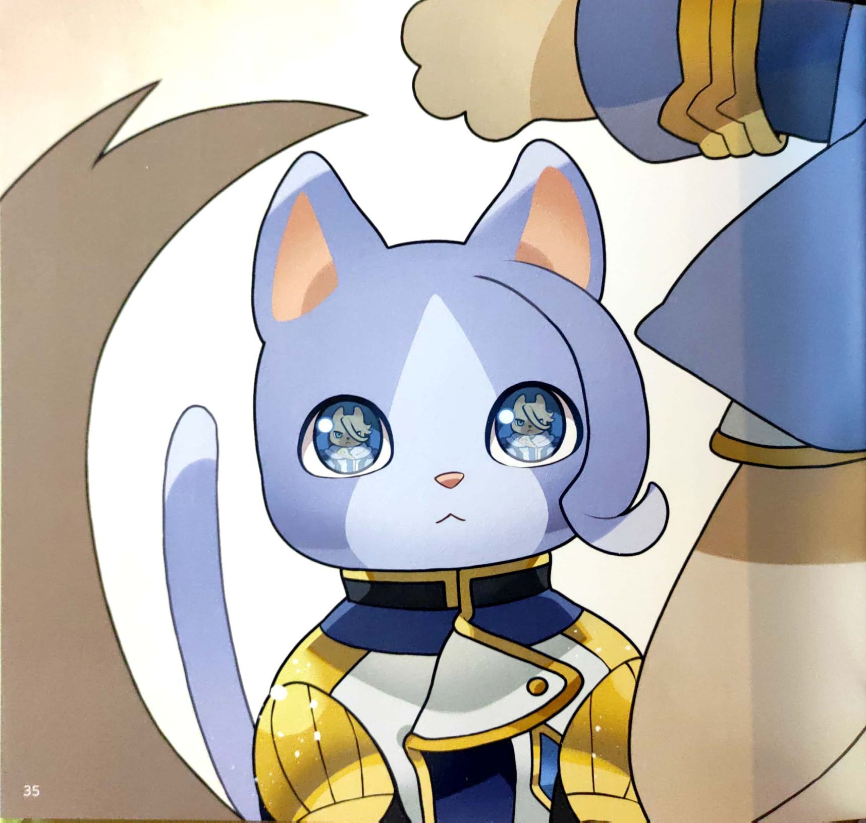Cat Gaelio staring at cat McGillis who is outside frame.