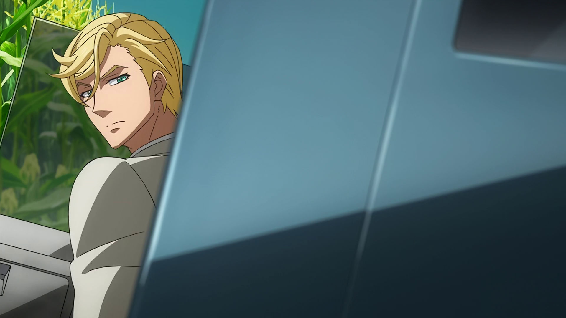 McGillis getting off a car